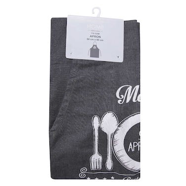 La Collection Home - Apron, Solid Grey, 60 X 90 cm