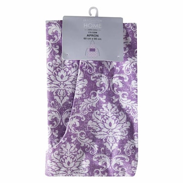 La Collection Home - Apron, Purple Print, 60 X 90 cm