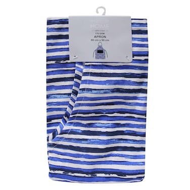 لا كولكشن هوم - مريلة، بطباعة خطوط كحلية، 60 × 90 سنتيمتر