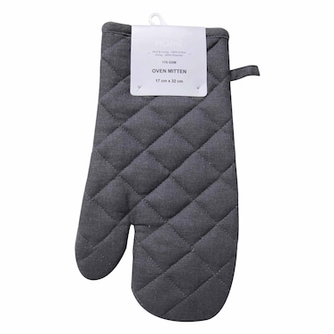 La Collection Home - Oven Mitten, Solid Grey, 17 X 32 cm