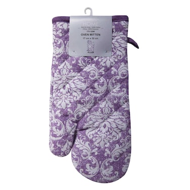 لا كولكشن هوم - قفاز فرن، بطباعة بنفسجية، 17 × 32 سنتيمتر