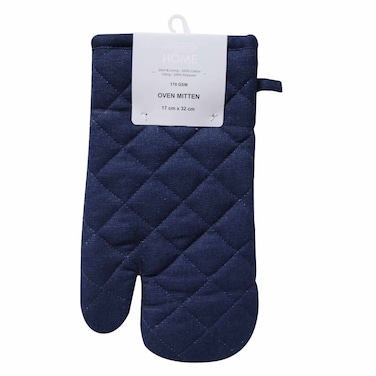 La Collection Home - Oven Mitten, Solid Navy, 17 X 32 cm