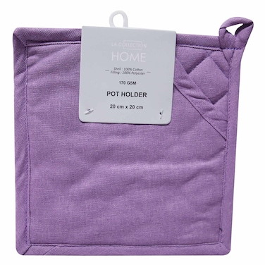 La Collection Home - Pot Holder, Solid Purple, 20 X 20 cm