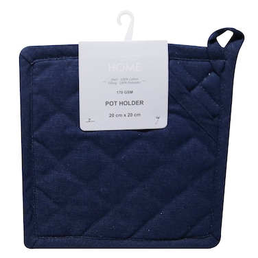 La Collection Home - Pot Holder, Solid Navy, 20 X 20 cm