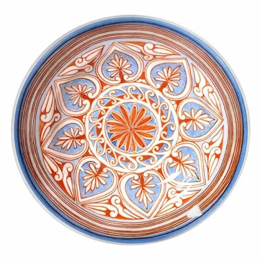 كلايتان طبق عشاء ماجوليكا أزرق