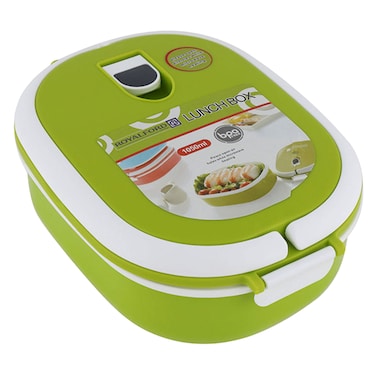 Royalford Square Lunch Box Green 350millimeter