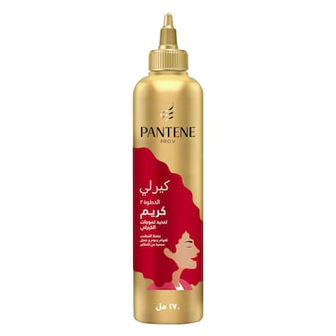 Pantene Pro-V Curlastic Defining Anti-Frizz Leave-On Cream for Lasting Elasticity 270 ml