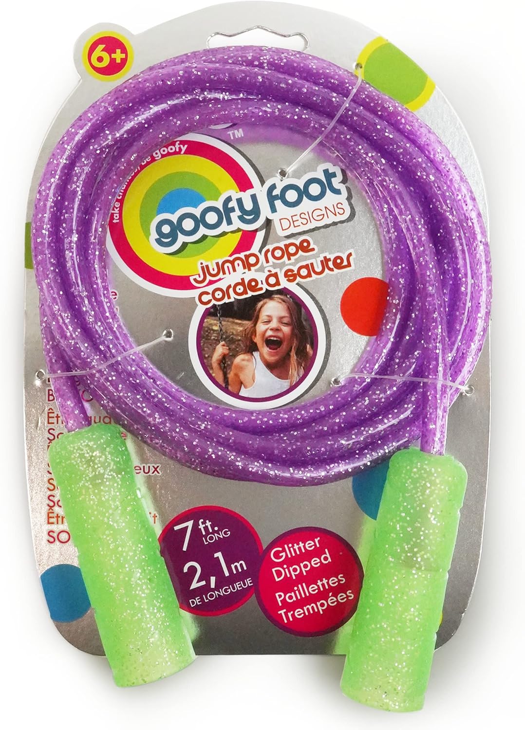 Buy Goofy Foot Kids Glitter Jump Rope 213cm Online | Carrefour KSA