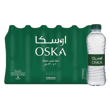 Oska Bottled Drinking Water 330ml x Pack of 20