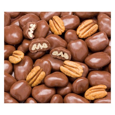 جوز البقان مغطى بالشوكولاتة