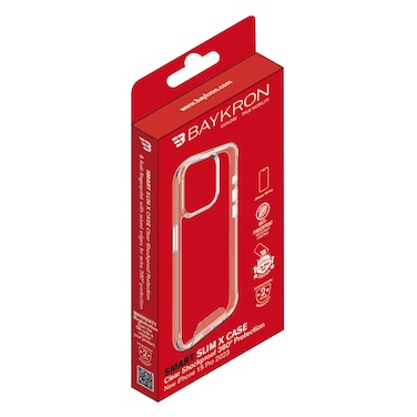 Baykron Premium Slim Shockproof Protection Case For iPhone 15 Pro Clear