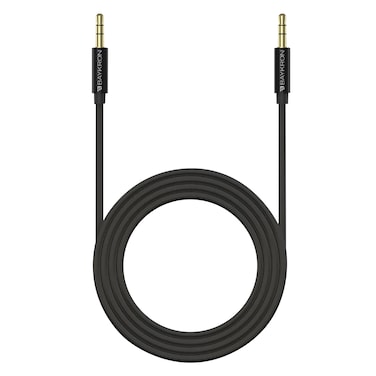 بايكرون كابل Aux، 3.5 مم، 1.2 متر، أسود - TPU