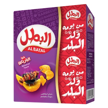 البطل شيبس بطاطس بنكهة المشاوي 23جرام ×12