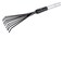 Black &amp; Decker Fan Rake Telescopic 78-111 Cm Aluminium Handle And Carbon Steel Head Rustproof