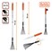 Black &amp; Decker Fan Rake Telescopic 78-111 Cm Aluminium Handle And Carbon Steel Head Rustproof