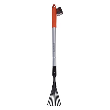 Black &amp; Decker Fan Rake Telescopic 78-111 Cm Aluminium Handle And Carbon Steel Head Rustproof