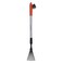Black &amp; Decker Fan Rake Telescopic 78-111 Cm Aluminium Handle And Carbon Steel Head Rustproof