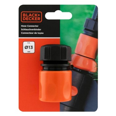 بلاك آند ديكر موصل خرطوم سريع مقاس 1/2 بوصة، قطر 13 ملم، بلاستيك