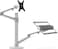 UPERGO OLL-3L Aluminum 2 In 1 Monitor Arm, Laptop Stand And Mount For Gaming Office Use, 17" - 27", Each Arm Upto 7 KG Silver