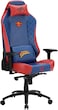 GAMEON Superman Ergonomic Gaming Chair, PU/PVC Leather With Foam Lumbar And Neck Pillows, 180&deg; Recline, 4D Armrests, Silent Wheels, Office And PC Gaming Use