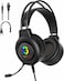 GAMEON Shadowfire RGB Gaming Headset For PS4/PS5/XBOX ONE/PC, USB+3.5mm Connectivity, 50mm Drivers, Omnidirectional Mic, In, Built Controls, PU Ear Cushions, 1.9M Cable, 32&Omega; Impedance,