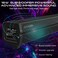 GAMEON Sonicstorm X Wireless Bluetooth Sound Bar, Dual 52mm Horns With TWS Mode, RGB Lighting, 2400mAh Battery, AUX TF USB Playback, Bluetooth 5.3, 10m Range, 3-4 Hours Playtime - Black