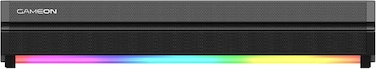 GAMEON Sonicstorm X Wireless Bluetooth Sound Bar, Dual 52mm Horns With TWS Mode, RGB Lighting, 2400mAh Battery, AUX TF USB Playback, Bluetooth 5.3, 10m Range, 3-4 Hours Playtime - Black