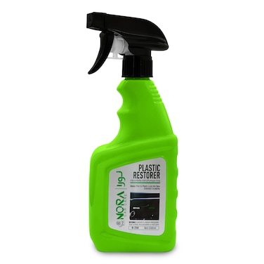 NORA Plastic Restorer Spray &ndash; 500ml Trim &amp; Bumper Restorer for Car Exterior Plastic, Vinyl, Rubber  Enhances Shine, Long-Lasting Protection for Bumpers, Fender, Mirror, Wheel Arch, and More
