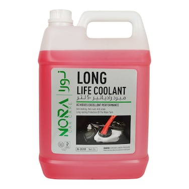 NORA Long Life Coolant N-261R 5L - Anti-Boil, Anti-Rust, and Anti-Scale Performance

