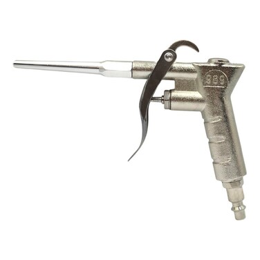 مسدس نفخ الغبار الهوائي المعدني - أداة هوائية عالية الضغط بفوهة طويلة لتنظيف المحركات والإلكترونيات وأماكن العمل