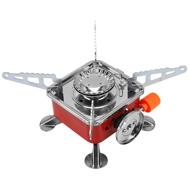 موقد غاز محمول للتخييم SAFARI SSF06 - موقد بوتان قابل للطي من الفولاذ المقاوم للصدأ، بقوة 2.5 كيلو وات