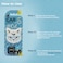 AROMA Car Air Freshener &ndash; Love Pets Series, White Cat with Glasses Design, Ocean Calm Scent, Clip Type, 1 Piece

