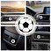 AROMA Car Air Freshener &ndash; Black Fragrance &ndash; Soccer Ball Shape &ndash; Vent Clip Design &ndash; Long Lasting Scent &ndash; For Car, SUV, and Truck Interiors

