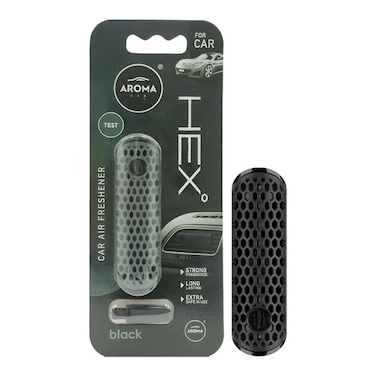 Air Vent Car Freshener HEX&deg; Black   Long Lasting Scent   Clip Design   Strong Polymer Fragrance Bar for Vehicles

