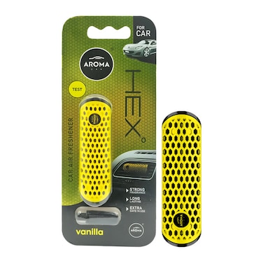 HEX&deg; Vanilla Car Air Freshener for AC Vent   Clip-On Design   Long Lasting Scent   Solid Polymer Core

