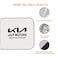 KIA Motors Car Front Windshield Sunshade   Heat-Blocking UV Protection   Polyethylene Microfiber   Foldable Design   Easy Storage for Dashboard Use


