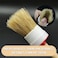 Car Detailing Brush with Natural Bristles &ndash; Soft Interior and Exterior Cleaning Tool for Vents, Wheels, Grille, Dashboard, Seats, Gaps &ndash; Wooden Handle ( 4 pcs )
