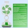 GCY&middot;KB KC-5900 Rechargeable Folding Fan &ndash; 1600mAh Battery, LED Light, 3 Wind Modes &ndash; Portable Table Fan for Home, Office, Travel

