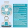 GCY&middot;KB KC-5900 Rechargeable Folding Fan with LED Light &ndash; 1600mAh Battery, 2-Speed Wind, Adjustable Height &ndash; Portable Desk Fan for Home, Office, Travel

