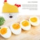 DLC Egg Boiler with 7-Egg Rack, Chicken Shape Design, Auto Off, 304 Stainless Steel Heating Plate, Measuring Cup, Home Use Egg Steamer

