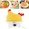 DLC Egg Boiler with 7-Egg Rack, Chicken Shape Design, Auto Off, 304 Stainless Steel Heating Plate, Measuring Cup, Home Use Egg Steamer

