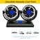 Double-Headed Vehicle Fan for Cars, Trucks, and Buses &ndash; 12V, Adjustable 360&deg; Rotation

