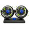 Double-Headed Vehicle Fan for Cars, Trucks, and Buses &ndash; 12V, Adjustable 360&deg; Rotation

