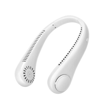 مروحة رقبة معلقة بدون ريشة X9، بطارية قابلة لإعادة الشحن 4000 مللي أمبير/ساعة، تدفق هواء بثلاث سرعات، شحن USB، تصميم آمن بدون شفرات، للاستخدام الداخلي والخارجي