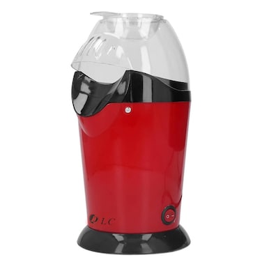 DLC Popcorn Maker Machine 1200W &ndash; Hot Air Electric Popcorn Popper with On/Off Switch, No Oil Required, Red, Model DLC-PC2701

