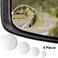 مجموعة مرايا النقطة العمياء 3XR 4 في 1 - زجاج دائري عالي الدقة - 1.5 بوصة، 2 بوصة، 3 بوصة، 3.75 بوصة - مرايا محدبة لاصقة بزاوية واسعة ومقاومة للماء - ذاتية اللصق لمرآة الرؤية الخلفية الجانبية للسيارة