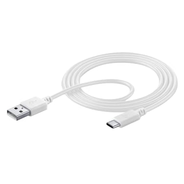 Cellularline - Data Cable, 1.2m, USB-A to USB-C, White