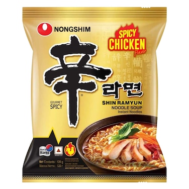 Nongshim Shin Ramyun Spicy Chicken Instant Noodles Soup 120g