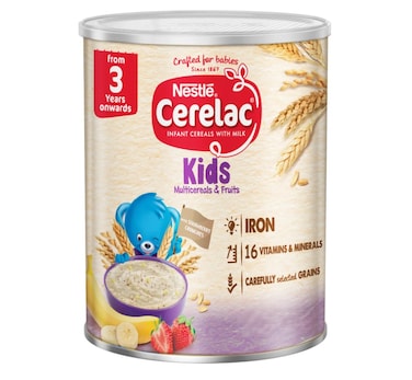 Cerelac Multi-Cereal With Strawberry &amp; Banana For 3 Year Olds Onwards, 400g