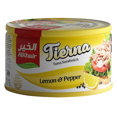 تيرنا تونا للساندويتش بالفلفل والليمون 80جرام